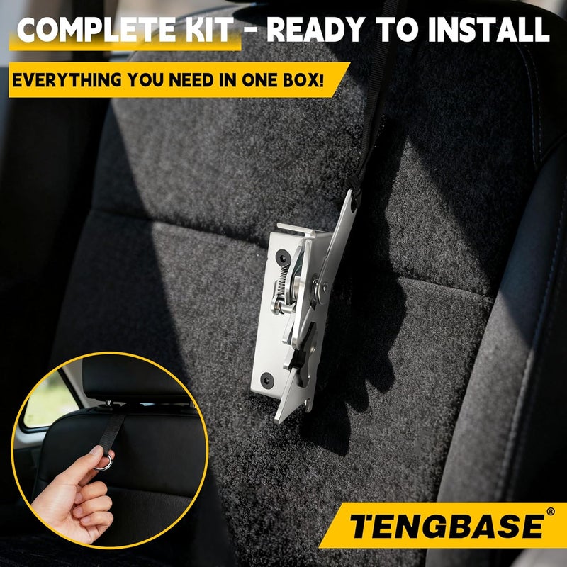 TENGBASE All-in-One Pre-Assembled Rear Seat Release Kit for Ford F-150 F-250 F-350 SuperCab & SuperCrew (2009-2025) - Image 2